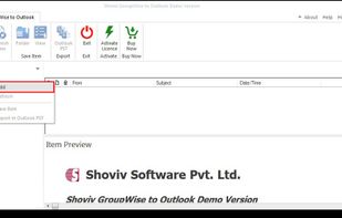 Shoviv Groupwise to PST converter screenshot 1