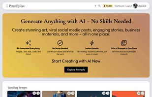 Prmptly.xyz screenshot 1