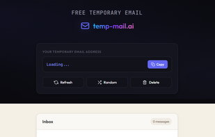 temp-mail.ai screenshot 1
