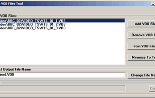 Join Vob Files Tool screenshot 1