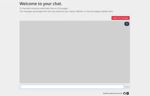 A newly created chat room.