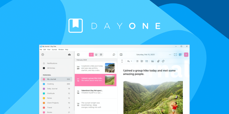 Journaling app Day One launches Windows version in beta testing image