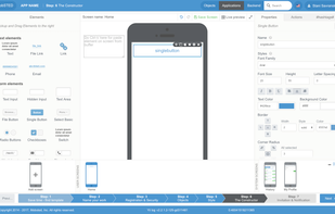 Button properties in UI Builder