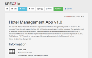 Software Requirements Specification - View mode
