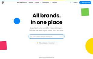 Brandfetch screenshot 1