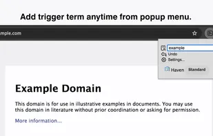 Haven: One-Click Filter for Triggers screenshot 3