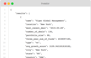Track Investors with Mattermark API
