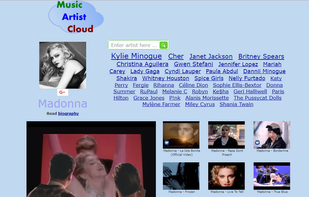 Music Artist Cloud screenshot 1