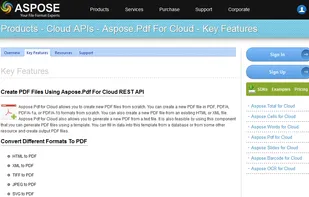 Aspose.Pdf for Cloud screenshot 1
