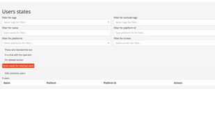 User data