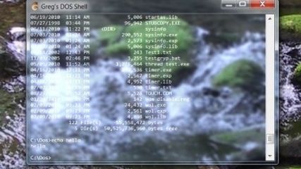 Gregs DOS Shell (GS.EXE) screenshot 1