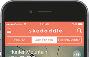 Search & Explore:
Headed to a concert. Traveling to a new city. Watching your favorite team. Search routes to any destination or explore routes curated for you.