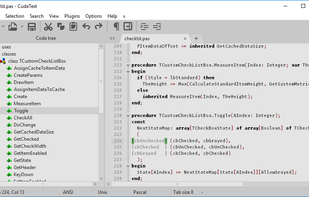 Code Tree for Pascal lexer