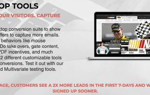 Sliders and Lightboxes on Desktop. Engage your visitors effectively without annoying them.
