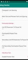 Different Punctuation Pauses Configuration