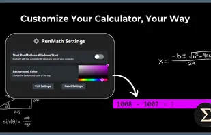 You can customize the calculator background color