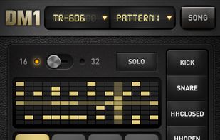 DM1 Drum machine screenshot 1