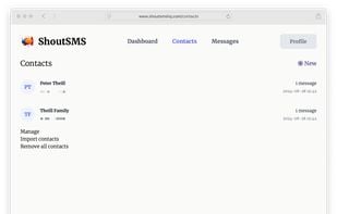 ShoutSMS screenshot 2