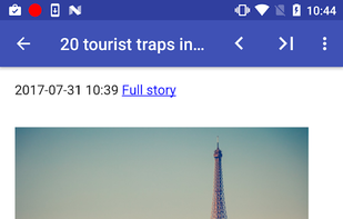 Simple News Reader screenshot 1