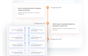 WP Timeline Designer PRO Plugin screenshot 1