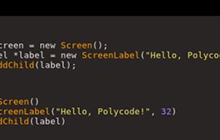 Polycode screenshot 1