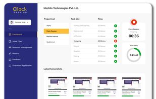 Clock Session screenshot 1