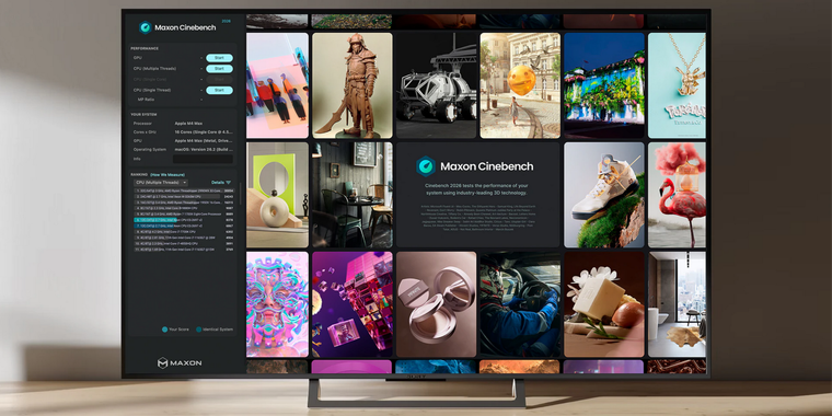 Cinebench 2026 adds support for latest Nvidia, AMD, and Apple Silicon chips image