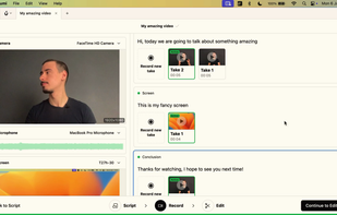 Recording a video within Borumi