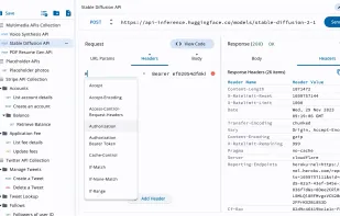 Editing headers for a query.