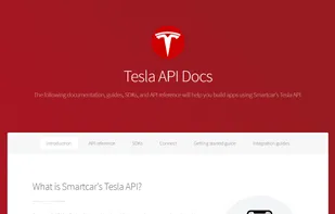Tesla API Docs screenshot 1