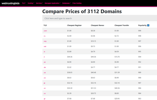 Webhostingbids screenshot 1