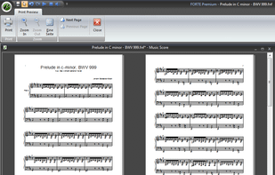 Ready to print layout