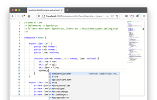 Monaco Editor screenshot 1