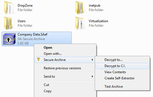 Secure Archive screenshot 1