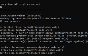 Windows File Recovery screenshot 1