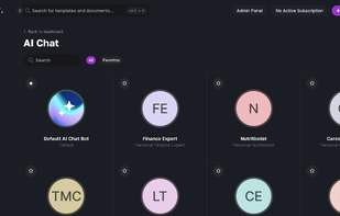 Wide array of AI chatbots for any topic