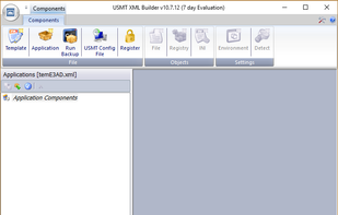 USMT XML Builder GUI screenshot 1