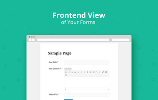 WP User Frontend screenshot 1
