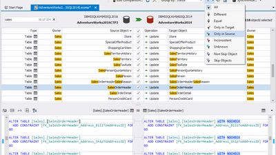 dbForge Schema Compare for SQL Server screenshot 1
