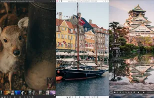 Change between dark or light theme and hide the UI