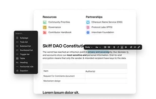 Skiff Pages screenshot 1