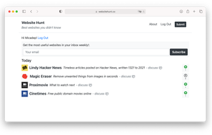 Website Hunt screenshot 1
