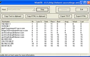 WinMTR screenshot 1