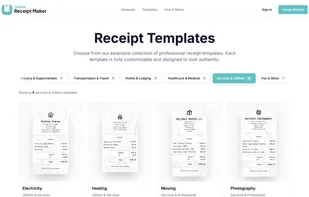 Online Receipt Maker screenshot 2