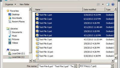 merge PST files