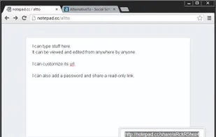 Notepad.cc screenshot 1