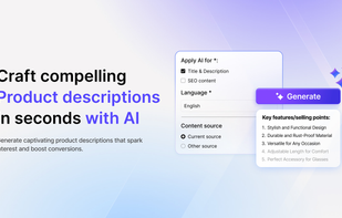 Craft compelling high convert product description in seconds with AI assistant