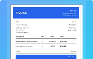 Polished, professional PDF invoices that build client trust. Features crystal-clear itemized lists, automatic tax and total calculations, and integrated 'Pay Online' links to speed up your cash flow