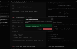 End to end Encrypted & Backup