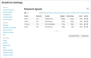FilamentManager screenshot 3
